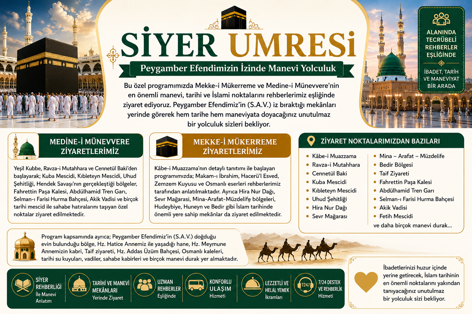 18 Haziran 5* Deluxe Umre Programı